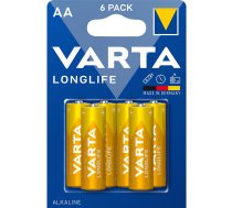 Baterija Longlife LR6 AA 4106 1.5V 6gab MADE IN GERMANY VARTA 38-016