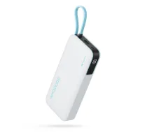 Cuktech CUKP200NGLLG 55W 20000mAh Powerbank with Built-in USB-C Cable - White (CUKP200NGLLG)