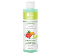 AVA Laboratorium Cleansing Line Body Wash & Scrub 2 in 1 with Grapefruit Essential Oil Attīroša līnija ķermeņa mazgāšanas līdzeklis un skrubis 2 vienā ar greipfrūtu ēterisko eļļu 200ml