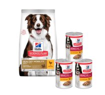 hills science plan canine adult healthy mobility medium chicken 14