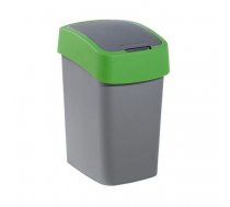 CURVER atkritumu tvertne FLIP BIN 25 L sudraba / zaļa
