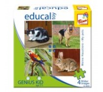 Puzles mazuļiem Bino Puzzles Progressive My Pets 6-8-10-12pcs 88259