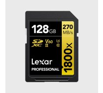 Atmiņas karte LEXAR Pro 1800x SDXC U3 (V60) UHS-II R270/W180 128GB