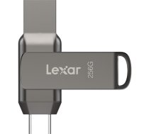 Zibatmiņa LEXAR JumpDrive Dual Drive D400 Type-C/Type-C & Type-A, up to 130MB/s read (USB 3.1) 256GB