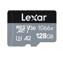 Atmiņas karte Lexar Pro 1066x microSDXC UHS-I (SILVER) R160/W120 128GB