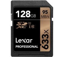 Atmiņas karte 128GB LEXAR PROFESSIONAL 633X SDHC/SDXC UHS-I U3 V30 CLASS 10