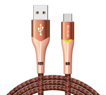 Kabelis USB to USB-C Mcdodo Magnificence CA-7962 LED, 1m (orange)