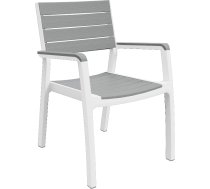 Dārza krēsls Harmony Armchair balts/gaiši pelēks