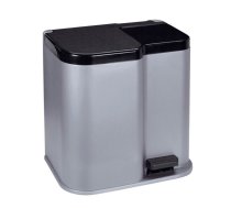 Curver Pedal bin for waste disposal Duo 15+7L silver / dark gray 0804027491 (3253924027098)