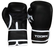 Boxing gloves TOORX PANTHER 10oz black  leather (BOT-004)