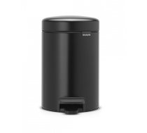 Trash can Brabantia 12 L, 11 37 41 black matte (8710755113741)