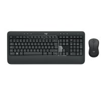 Logitech MK540 Advanced Combo Wireless Keyboard + Mouse, RF Wireless, EN-Arabic, Black (920-008693)