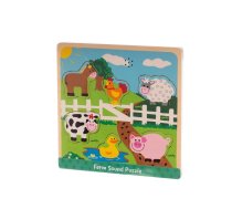 WOODEN GAME FARM SOUND PUZZLE (L20019)