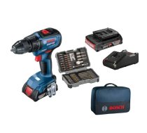 Drill driver with bits Bosch GSR 18V-50 (06019H5004)