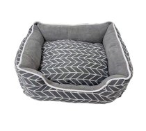 PET BED GREY 218018 52X46X18CM (218018 52x46x18)