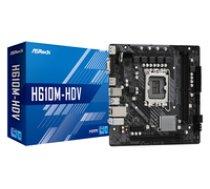 ASRock H610M-HDV - motherboard - micro ATX - LGA1700 Socket - H610 (90-MXBHS0-A0UAYZ)