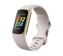 Watch Fitbit  Charge 5 - Soft Gold/ Lunar White DE