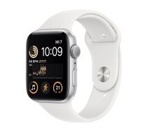 Watch Apple Watch SE2 (2022) GPS 44mm Silver Aluminium Case with Sport Band - White EU