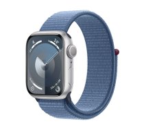 Watch Apple Watch Series 9 GPS 41mm Silver Aluminium Case with Sport Loop - Winter Blue EU