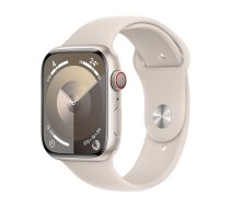 Watch Apple Watch Series 9 LTE 45mm Starlight Aluminium Case with Sport Band S/M - Starlight EU 