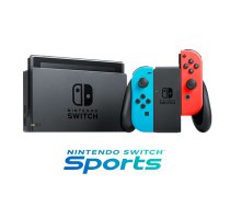 Nintendo Switch Console - Neon Blue/Neon Red Nintendo Switch Sports Set + 3 Months NSO [EU plug]
