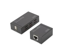 DA-70142 DIGITUS USB 2.0 via Cat 5/6 Extender (LIETOTS, strādā tikai uz vecajiem vind)