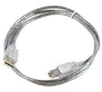 MicroConnect USB cable 2.0 A-B 5m M-M,Transparent (USBAB5T)