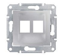 Centrālplate 2xkeystone ligzdai alumīnija SEDNA PRO SCHNEIDER ELECTRIC SDN4400660