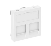 Adapteris 2xRJ45 Keystone datu ligzdām 45×45mm balts Rapid 45 OBO BETTERMAN 6119214