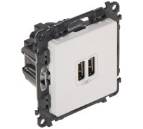 UZLĀDES LIGZDA LE-753112 Valena Life 2 USB PORTI 2.4A/5V LEGRAND