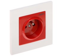 DATA ATSEVIŠĶĀ KONTAKTLIGZDA AR RĀMI SANTRA/4142-10/EPN 230 V 16 A Elektro-Plast