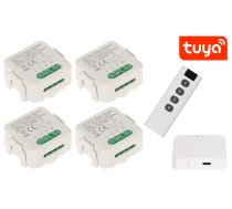 4 VIEDO LED APGAISMOJUMA KONTROLIERU KOMPLEKTS ATLO-SW-TUYA-4 Wi-Fi, ZigBee, Tuya Smart