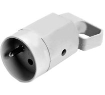 Kontaktligzda 315-01 ar iezemētu kontaktdakšu 2P+Z 16A 250V IP20 BALTA VIPLAST 315-01