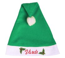 Ziemassvētku cepure ar Jūsu izvēlētu vārdu (zaļa)