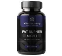 Vital Harmony Fat Burner Night with Magnesium Bisglycinate – 60 Capsules uztura bagātinātājs