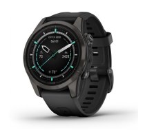 GARMIN epix Pro (Gen 2) Sapphire Edition 42 mm Carbon Gray DLC titanium with black silicone band sporta pulkstenis