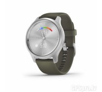 GARMIN vivomove Style Silver/Moss Green sporta pulkstenis