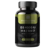 Vital Harmony VitalHarmony D3 4000 + K2 - 90 kapsulas uztura bagātinātājs