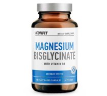 ICONFIT Magnesium Bisglycinate with Vitamin B6, 90 capsules uztura bagātinātājs