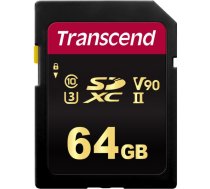 TRANSCEND SDXC/SDHC 700S SD UHS-II U3 (V90) R285/W180 64GB aksesuārs