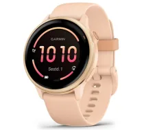 GARMIN Vivoactive 6, Pink Dawn with Silicone Band sporta pulkstenis