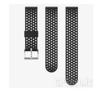 SUUNTO Athletic 1 Silicone Strap Black/Steel 20mm Size S+M