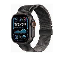 APPLE Watch Ultra 2 GPS + Cellular 49mm Black Titanium Case / Black Titanium Milanese Loop - L sporta pulkstenis