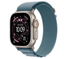 APPLE Watch Ultra 3 GPS + Cellular 49mm Natural Titanium Case with Light Blue Alpine Loop – M sporta pulkstenis