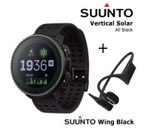 SUUNTO Vertical Solar, All Black + Suunto Wing Black sporta pulkstenis