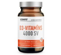 ICONFIT D vitamīns 4000 SV, Ar vīnogu sēklu eļļu, N90 uztura bagātinātājs