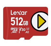 LEXAR microSDXC PLAY UHS-I/A2/U3 R160/W100 (V30) 512GB atmiņas karte