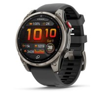 GARMIN fēnix® 8 Pro – 47 mm, AMOLED, Sapphire, Titanium with Graphite/black silicone band sporta pulkstenis
