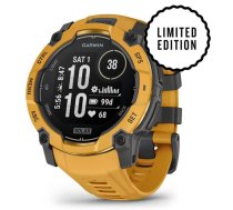 GARMIN Instinct 3 - 50 mm, Solar, Sunburst with sunburst/grey silicone band sporta pulkstenis