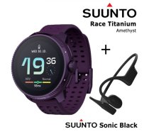 SUUNTO Race, Titanium Amethyst + Suunto Sonic Black sporta pulkstenis